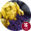 Royal Purple marble chippings utilised for arts and crafts.